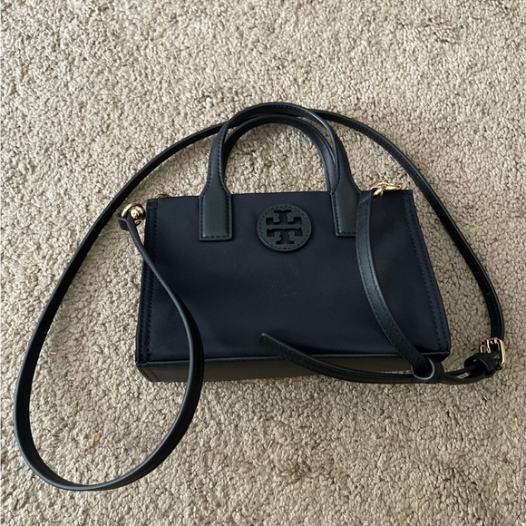 Tory Burch Black Mini Ella Nylon Tote Crossbody 146437 - Picture 3 of 7